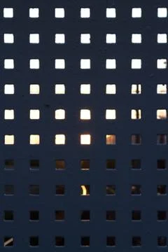 Fence with backlight Stock Photos