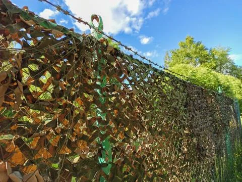 Fence With A Barbed Wire Stock Photos
