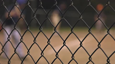 Fence with Baseball game in Background Stock-Footage 59807040