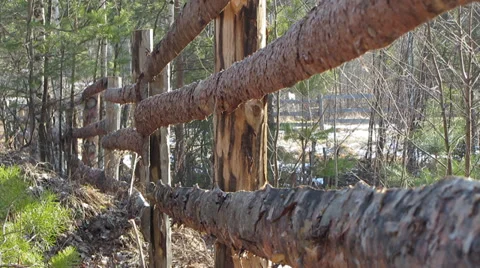 Fence boards, closeup Video stock 35584575
