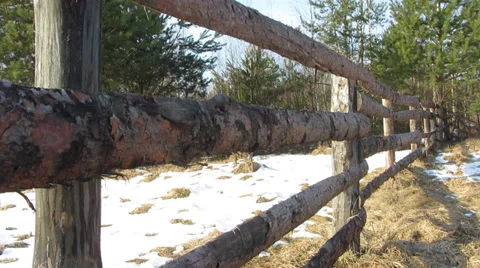 Fence boards, view from left to right Vídeo Stock 35584554