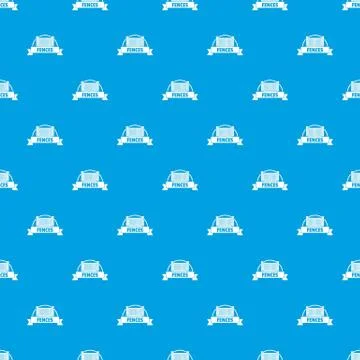 Fence brick pattern vector seamless blue イラスト素材