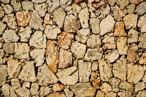 Fence of caliche background. Rock pattern. Stock Photos