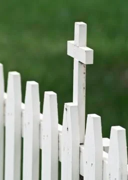 Fence cross Stock Photos