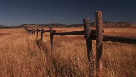 A fence Stock Footage 72572032