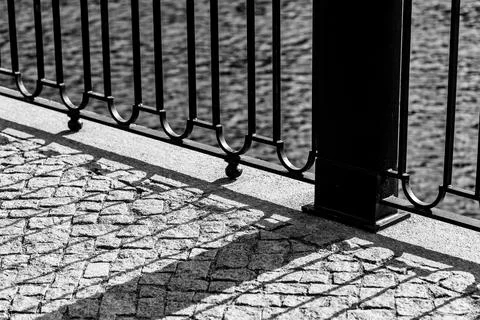Fence fragment closeup Stock Photos
