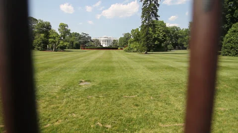 Fence in front of the White House Видео 23834588