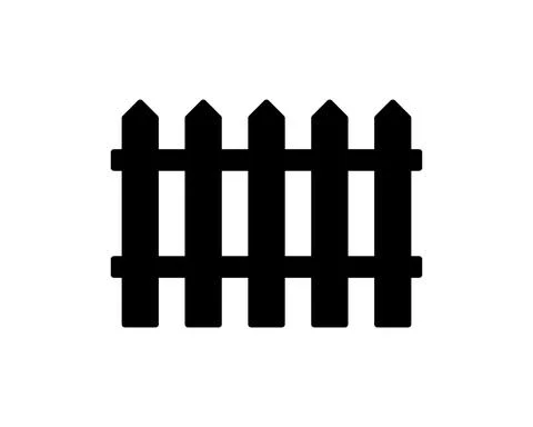 Fence icon. Flat vector web icon or sign on white background . Collection mod Иллюстрация