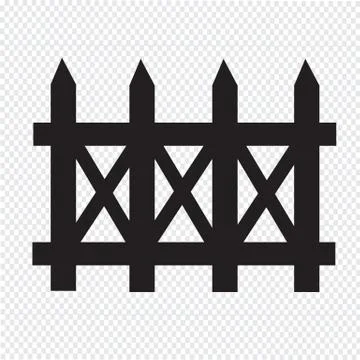 Fence icon Stock Illustration