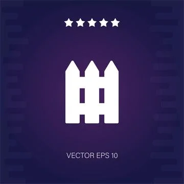 Fence  icon Stock Illustration