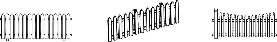 Fence icon isolated on background Stock Illustration