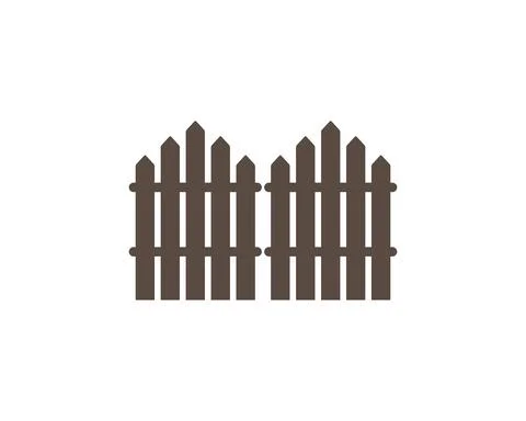 Fence icon logo vector illustration design Stock Illustration
