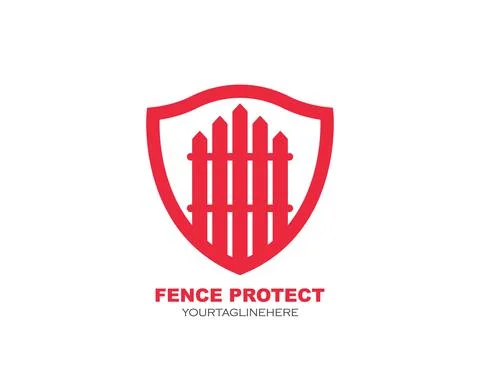 Fence icon logo vector illustration design Stock Illustration