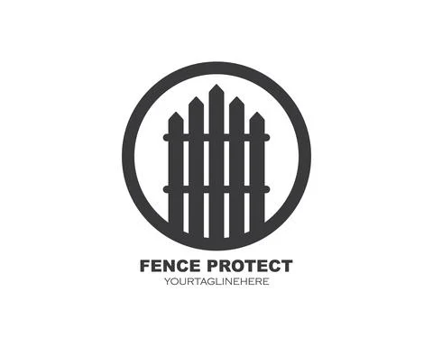 Fence icon logo vector illustration design Stock Illustration