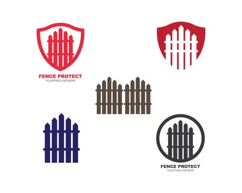 Fence icon logo vector illustration design Stock Illustration