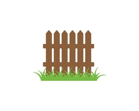Fence icon logo vector illustration design Stock Illustration