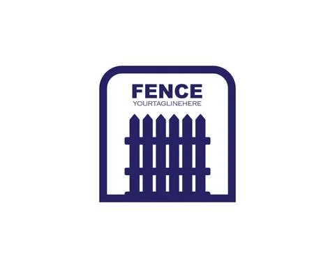 Fence icon logo vector illustration design Stock Illustration