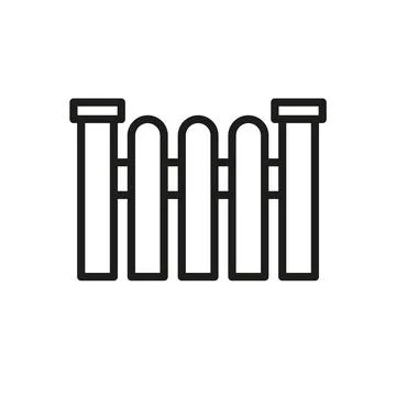 Fence icon vector design templates simple and modern Stock Illustration