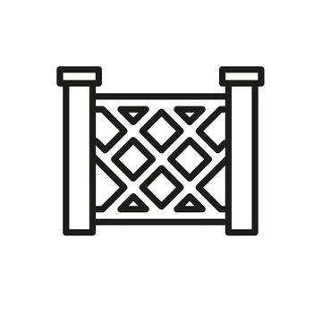 Fence icon vector design templates simple and modern Stock Illustration