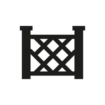 Fence icon vector design templates simple and modern Stock Illustration