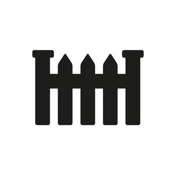 Fence icon vector design templates simple and modern Illustrazione stock