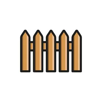 Fence icon vector design templates simple and modern Stock Illustration