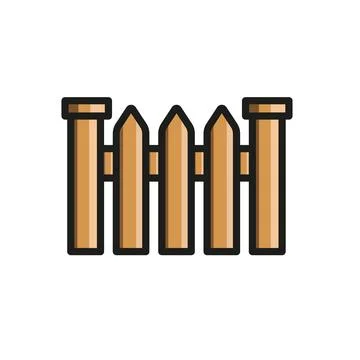 Fence icon vector design templates simple and modern Stock Illustration