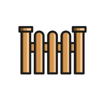 Fence icon vector design templates simple and modern Stock Illustration