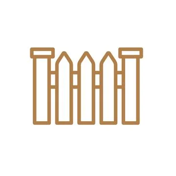 Fence icon vector design templates simple and modern Stock Illustration