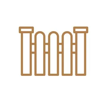 Fence icon vector design templates simple and modern Stock Illustration