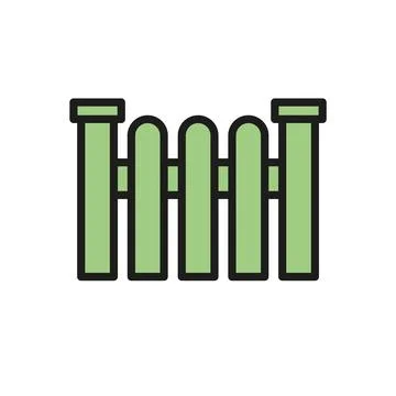 Fence icon vector design templates simple and modern Stock Illustration