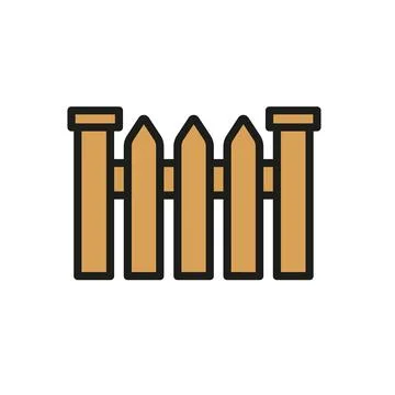 Fence icon vector design templates simple and modern Stock Illustration
