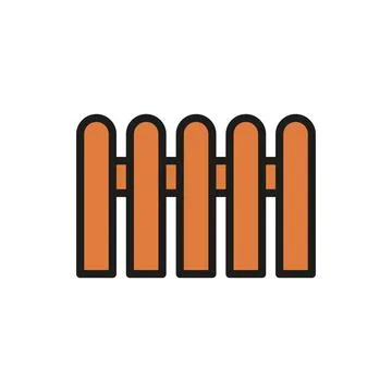 Fence icon vector design templates simple and modern Stock Illustration