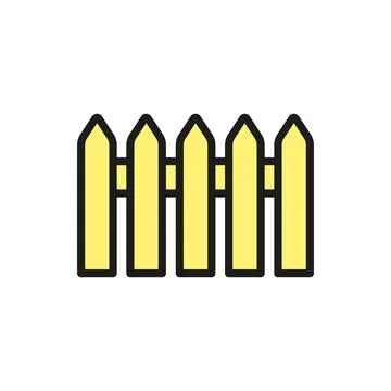 Fence icon vector design templates simple and modern Stock Illustration