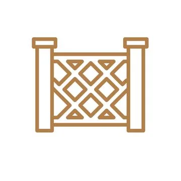Fence icon vector design templates simple and modern Stock Illustration