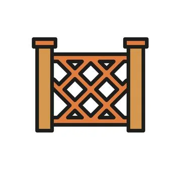 Fence icon vector design templates simple and modern Stock Illustration
