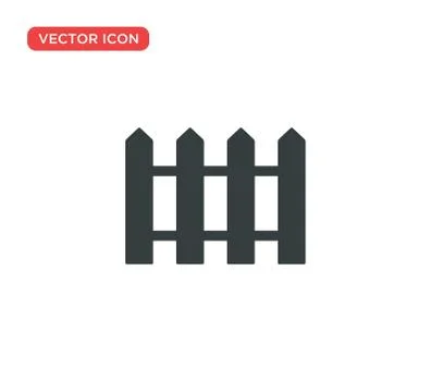 Fence Icon Vector Illustration Design Stock Illustration