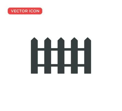 Fence Icon Vector Illustration Design Illustrazione stock
