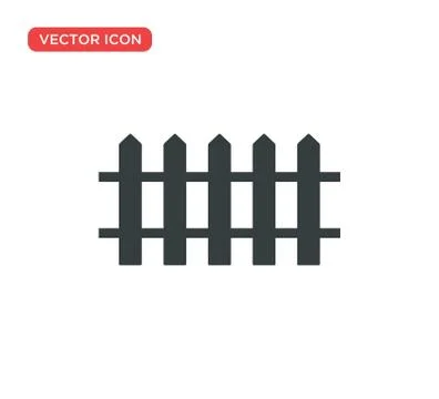 Fence Icon Vector Illustration Design Illustrazione stock
