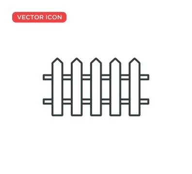 Fence Icon Vector Illustration Design Stock Illustration