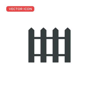 Fence Icon Vector Illustration Design Stock Illustration