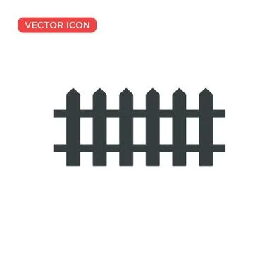 Fence Icon Vector Illustration Design Stock Illustration