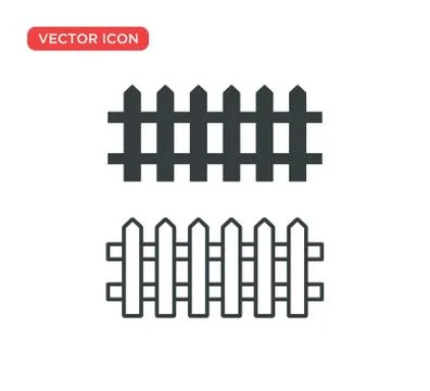Fence Icon Vector Illustration Design Illustrazione stock