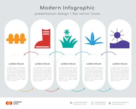 Fence infographics design Stock Illustration