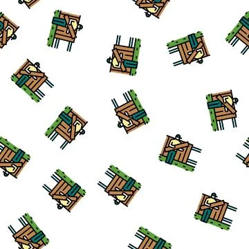 Fence installation vector seamless pattern 스톡 일러스트