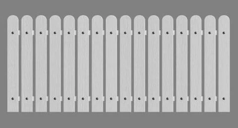Fence isolated over grey background Stock Illustration