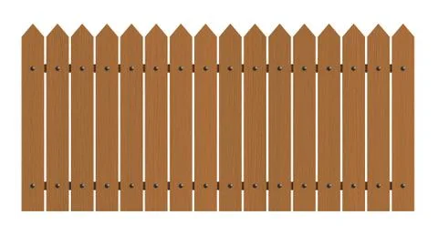 Fence isolated over white background Stock Illustration