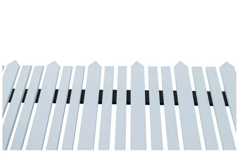 Fence isolated on a white background. view ant 스톡 사진