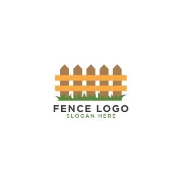Fence logo design template Stock Illustration