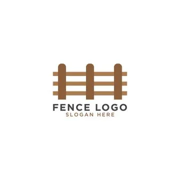 Fence logo design template Stock Illustration